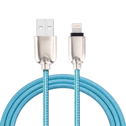 1m Woven 108 Copper Cores 8 Pin to USB Data Sync Charging Cable for iPhone, iPad(Blue) by buy2fix