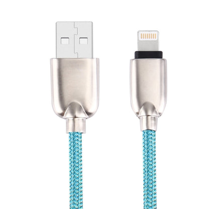 1m Woven 108 Copper Cores 8 Pin to USB Data Sync Charging Cable for iPhone, iPad(Blue) by buy2fix