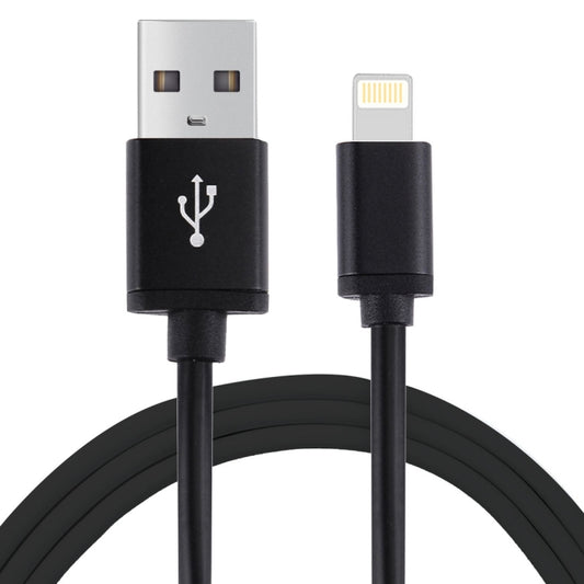 1m 3A 8 Pin to USB Data Sync Charging Cable for iPhone, iPad, Diameter: 4 cm(Black) by buy2fix