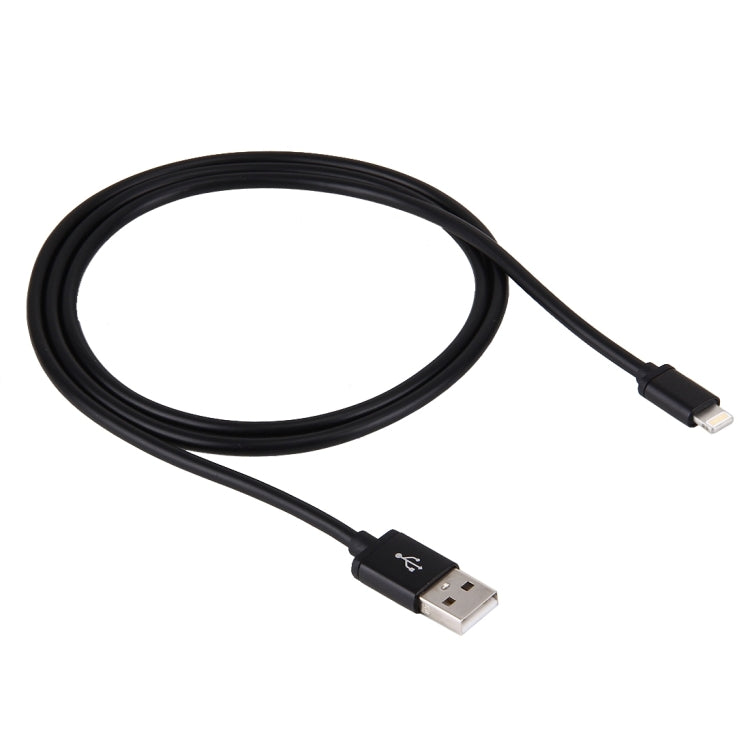 1m 3A 8 Pin to USB Data Sync Charging Cable for iPhone, iPad, Diameter: 4 cm(Black) by buy2fix