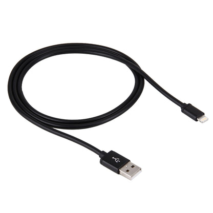 1m 3A 8 Pin to USB Data Sync Charging Cable for iPhone, iPad, Diameter: 4 cm(Black) by buy2fix