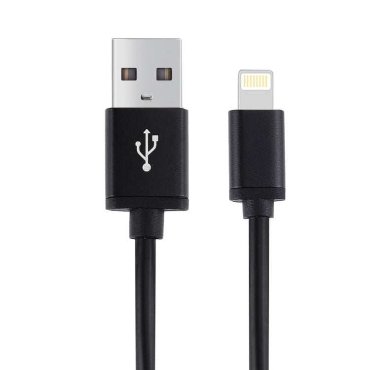 1m 3A 8 Pin to USB Data Sync Charging Cable for iPhone, iPad, Diameter: 4 cm(Black) by buy2fix