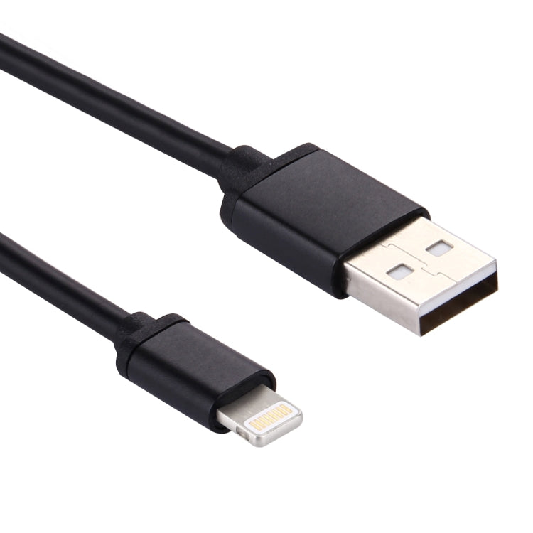 1m 3A 8 Pin to USB Data Sync Charging Cable for iPhone, iPad, Diameter: 4 cm(Black) by buy2fix