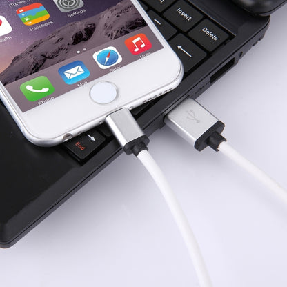 1m 3A 8 Pin to USB Data Sync Charging Cable for iPhone, iPad, Diameter: 4 cm(White) by buy2fix