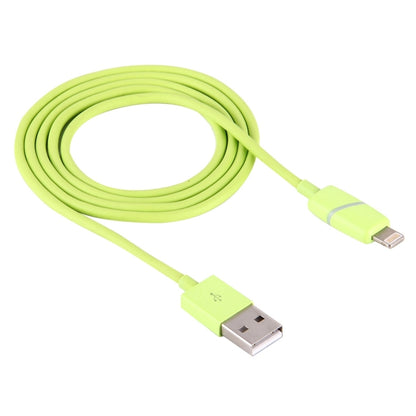1m Circular Bobbin Gift Box Style 8 Pin to USB Data Sync Cable with Indicator for iPhone, iPad(Green) by buy2fix