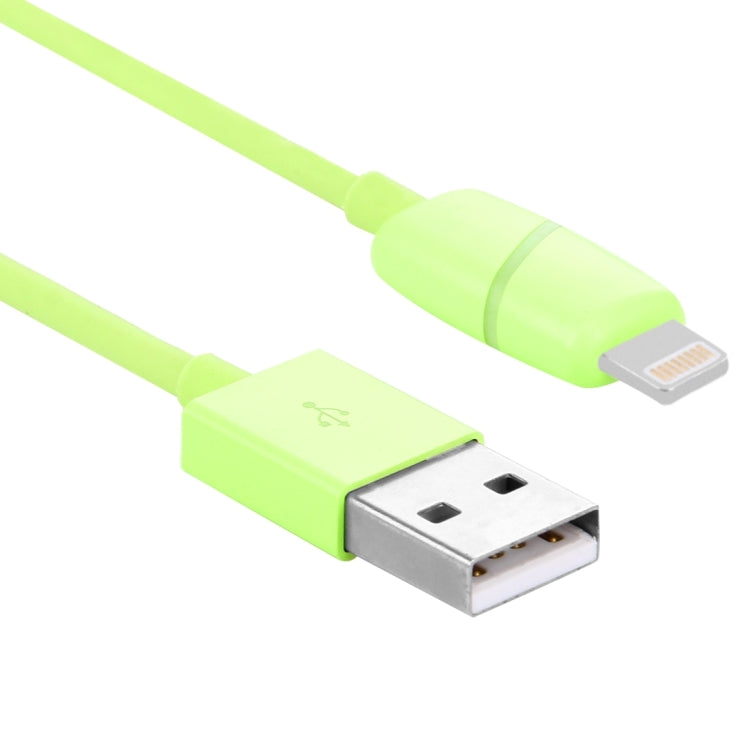 1m Circular Bobbin Gift Box Style 8 Pin to USB Data Sync Cable with Indicator for iPhone, iPad(Green) by buy2fix