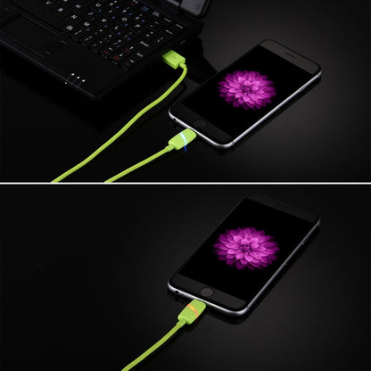 1m Circular Bobbin Gift Box Style 8 Pin to USB Data Sync Cable with Indicator for iPhone, iPad(Green) by buy2fix