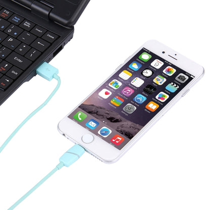 1m Circular Bobbin Gift Box Style 8 Pin to USB Data Sync Cable with Indicator for iPhone, iPad(Blue) by buy2fix