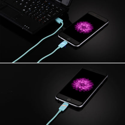 1m Circular Bobbin Gift Box Style 8 Pin to USB Data Sync Cable with Indicator for iPhone, iPad(Blue) by buy2fix