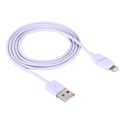 1m Circular Bobbin Gift Box Style 8 Pin to USB Data Sync Cable with Indicator for iPhone, iPad(Purple) by buy2fix