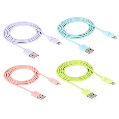 1m Circular Bobbin Gift Box Style 8 Pin to USB Data Sync Cable with Indicator for iPhone, iPad(Purple) by buy2fix