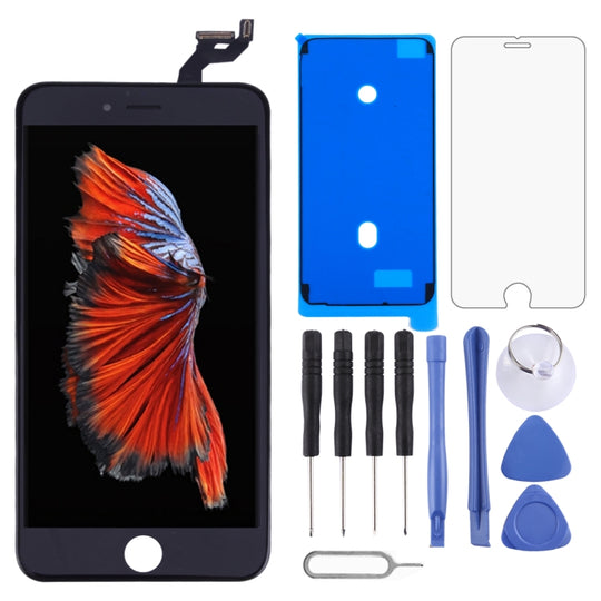 LCD-Bildschirm und Digitizer-Vollmontage mit Rahmen für iPhone 6s Plus (Schwarz)