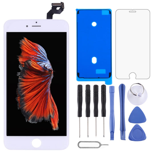 LCD-Bildschirm und Digitizer-Vollmontage mit Rahmen für iPhone 6s Plus (Weiß)