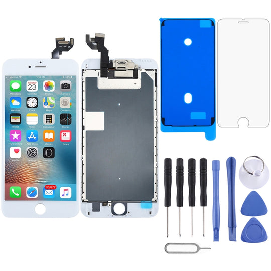 Écran LCD et numériseur complet avec caméra frontale pour iPhone 6s Plus (blanc)
