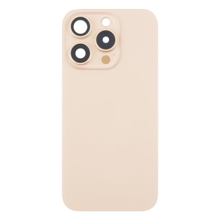 For iPhone 16 Pro Max Original Glass Battery Back Cover with Camera Lens Cover + MagSafe Magnet(Gold) - Back Cover by buy2fix | Online Shopping UK | buy2fix