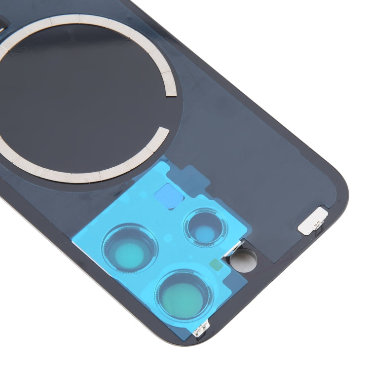 For iPhone 16 Pro Max Original Glass Battery Back Cover with Camera Lens Cover + MagSafe Magnet(Silver) - Back Cover by buy2fix | Online Shopping UK | buy2fix