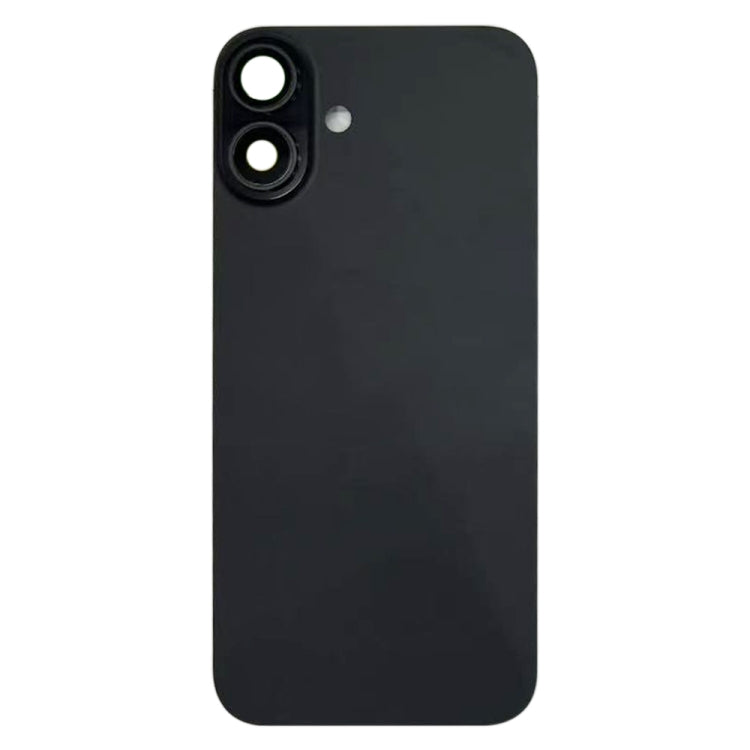 For iPhone 16 Battery Back Cover with Camera Lens Cover(Black) by buy2fix