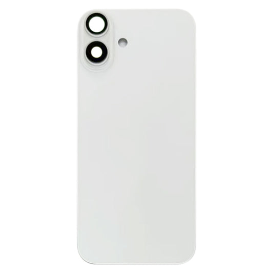 For iPhone 16 Battery Back Cover with Camera Lens Cover(White) - Back Cover by buy2fix | Online Shopping UK | buy2fix