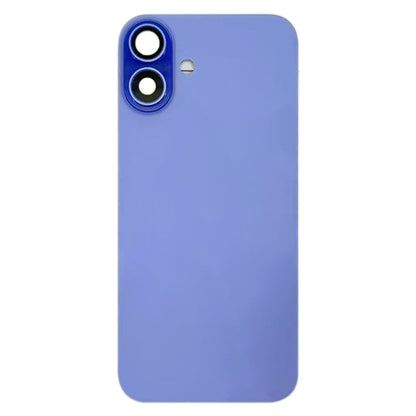 For iPhone 16 Plus Battery Back Cover with Camera Lens Cover(Cyan) by buy2fix