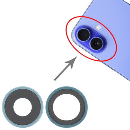 For iPhone 16 / 16 Plus Rear Camera Lens Cover (Green) by buy2fix