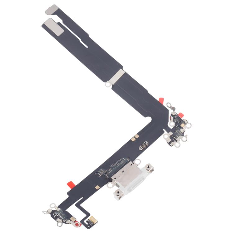 For iPhone 16 Plus Charging Port Flex Cable (White) - Flex Cable by buy2fix | Online Shopping UK | buy2fix