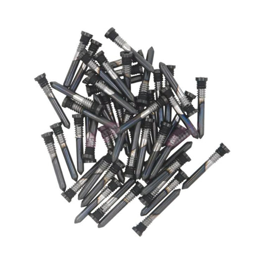 For iPhone 16 Plus / 16 100pcs Charging Port Screws(Black) - Others by buy2fix | Online Shopping UK | buy2fix