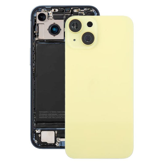 For iPhone 14 China Version Battery Back Cover with Middle Frame(Yellow) - Back Cover by buy2fix | Online Shopping UK | buy2fix