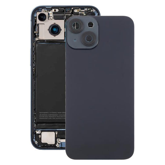 For iPhone 14 EU Version Battery Back Cover with Middle Frame(Black) - Back Cover by buy2fix | Online Shopping UK | buy2fix