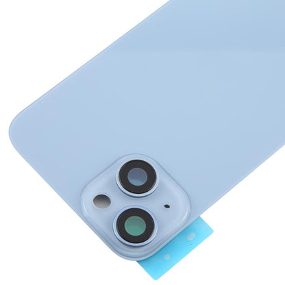 For iPhone 14 EU Version Battery Back Cover with Middle Frame(Blue) - Back Cover by buy2fix | Online Shopping UK | buy2fix