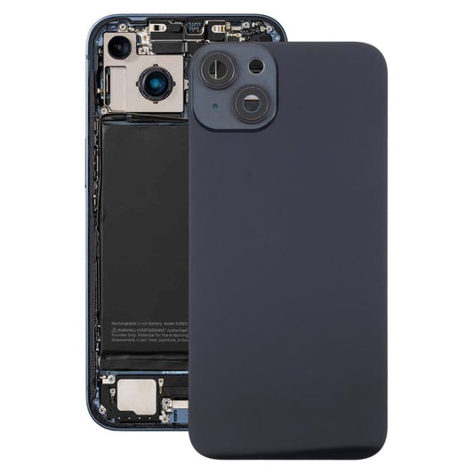 For iPhone 14 Plus EU Version Battery Back Cover with Middle Frame(Black) - Back Cover by buy2fix | Online Shopping UK | buy2fix