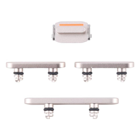 For iPhone 16e Power Button and Volume Control Button (Silver) -  by buy2fix | Online Shopping UK | buy2fix