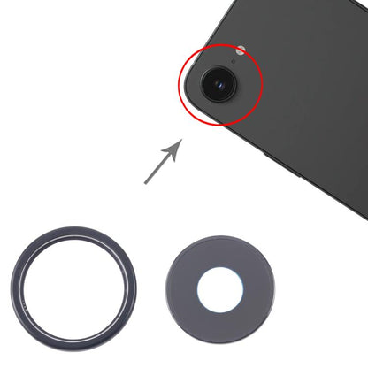 For iPhone 16e Rear Camera Lens Cover (Black) -  by buy2fix | Online Shopping UK | buy2fix