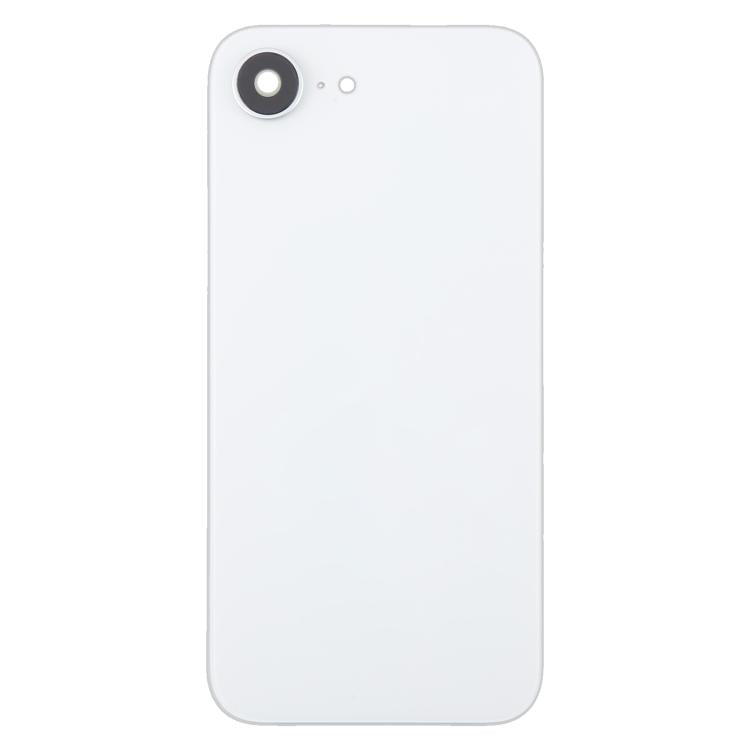 For iPhone 16e Glass Battery Back Cover with Camera Lens Cover(White) -  by buy2fix | Online Shopping UK | buy2fix