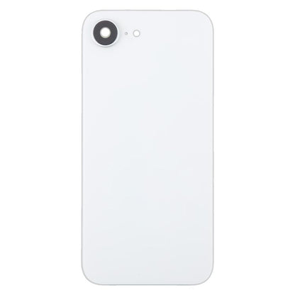 For iPhone 16e Glass Battery Back Cover with Camera Lens Cover(White) -  by buy2fix | Online Shopping UK | buy2fix