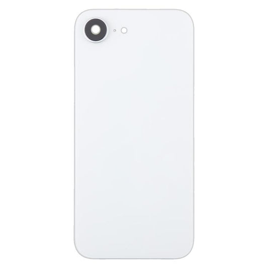 For iPhone 16e Glass Battery Back Cover with Camera Lens Cover(White) -  by buy2fix | Online Shopping UK | buy2fix