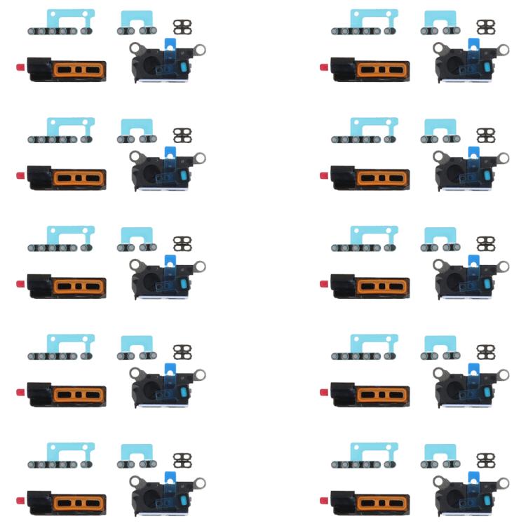 For iPhone 16 Pro Max 10pcs 6 in 1 Speaker Dustproof Mesh Set (Black) - Others by buy2fix | Online Shopping UK | buy2fix