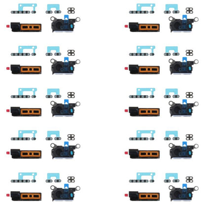 For iPhone 16 Pro Max 10pcs 6 in 1 Speaker Dustproof Mesh Set (Black) - Others by buy2fix | Online Shopping UK | buy2fix