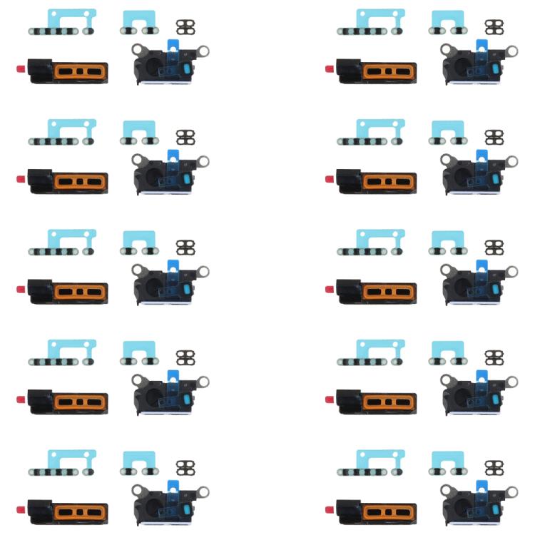 For iPhone 16 Pro Max 10pcs 6 in 1 Speaker Dustproof Mesh Set (Gold) - Others by buy2fix | Online Shopping UK | buy2fix