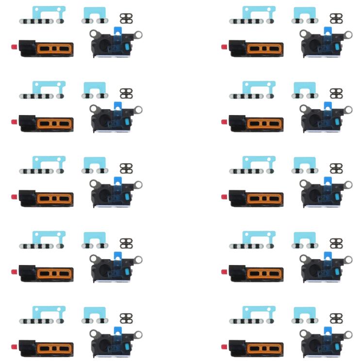 For iPhone 16 Pro Max 10pcs 6 in 1 Speaker Dustproof Mesh Set (White) - Others by buy2fix | Online Shopping UK | buy2fix