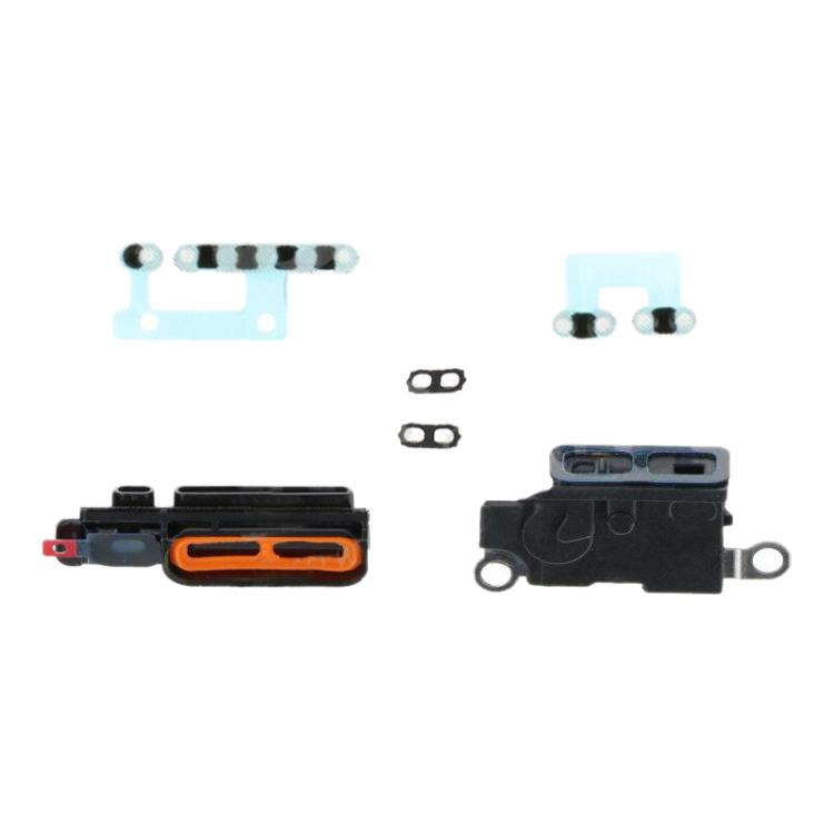 For iPhone 16 Plus 6 in 1 Speaker DustPlusof Mesh Set (White) - Others by buy2fix | Online Shopping UK | buy2fix