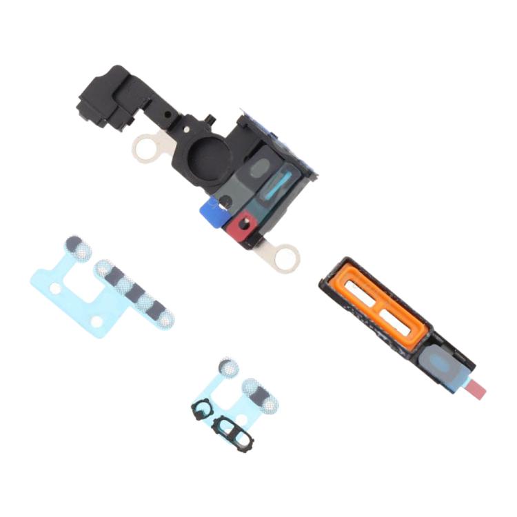 For iPhone 16 6 in 1 Speaker DustPlusof Mesh Set (White) - Others by buy2fix | Online Shopping UK | buy2fix