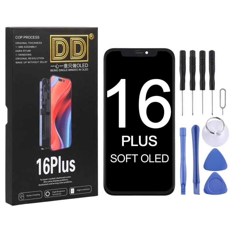 For iPhone 16 Plus DD Soft OLED Screen - LCD Related Parts by buy2fix | Online Shopping UK | buy2fix