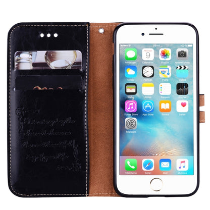 For iPhone 6 Plus & 6s Plus Business Style Oil Wax Texture Horizontal Flip Leather Case with Holder & Card Slots & Wallet (Black) by buy2fix