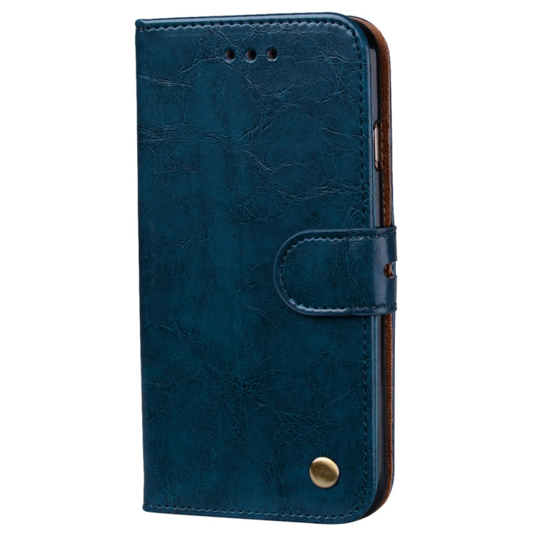 For iPhone 6 Plus & 6s Plus Business Style Oil Wax Texture Horizontal Flip Leather Case with Holder & Card Slots & Wallet (Blue) by buy2fix