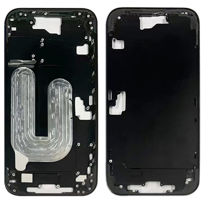 For iPhone 16 Middle Frame Bezel Plate (Black) - LCD Related Parts by buy2fix | Online Shopping UK | buy2fix