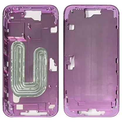 For iPhone 16 Plus Middle Frame Bezel Plate (Pink) by buy2fix