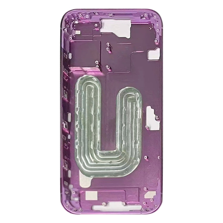 For iPhone 16 Plus Middle Frame Bezel Plate (Pink) by buy2fix