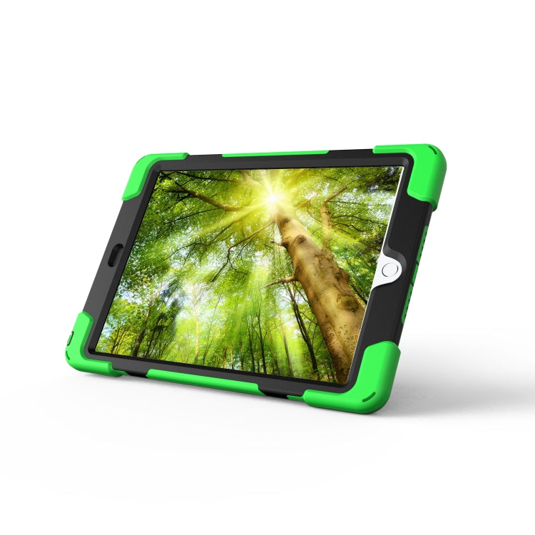 For iPad 9.7 (2018) & iPad 9.7 (2017) 360 Degree Rotation PC + Silicone Protective Case with Holder & Hand-strap(Light Green) - iPad 9.7 (2018) & (2017) Cases by buy2fix | Online Shopping UK | buy2fix