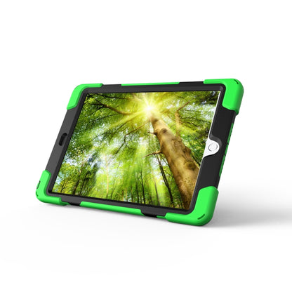 For iPad 9.7 (2018) & iPad 9.7 (2017) 360 Degree Rotation PC + Silicone Protective Case with Holder & Hand-strap(Light Green) - iPad 9.7 (2018) & (2017) Cases by buy2fix | Online Shopping UK | buy2fix