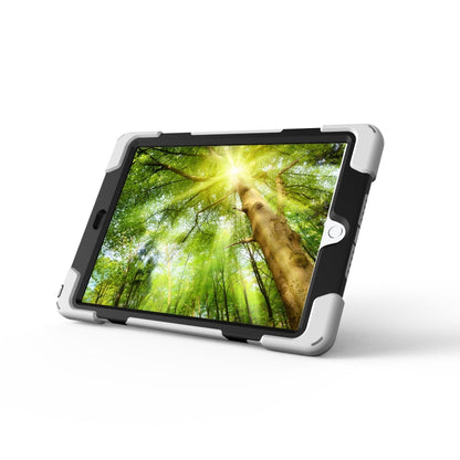 For iPad 9.7 (2018) & iPad 9.7 (2017) 360 Degree Rotation PC + Silicone Protective Case with Holder & Hand-strap(White) - iPad 9.7 (2018) & (2017) Cases by buy2fix | Online Shopping UK | buy2fix